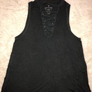 American Eagle Dark Grey Top